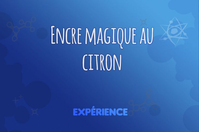Expérience scientifique : Encre magique au citron