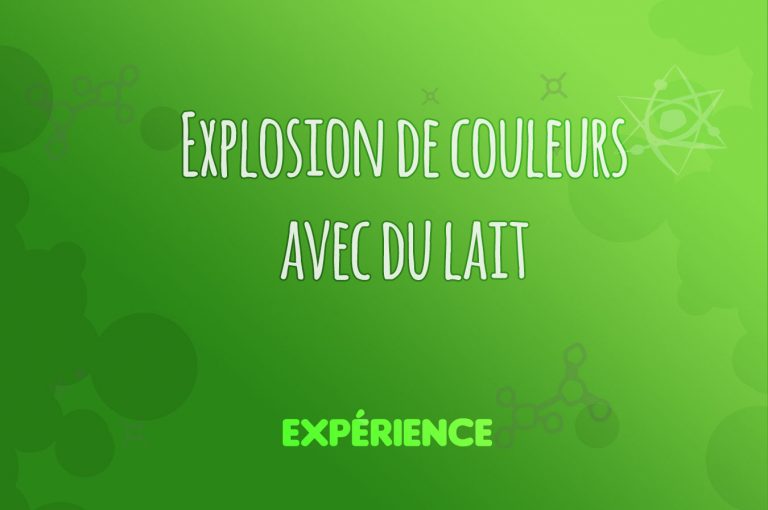 Expérience scientifique : Explosion de couleurs avec du lait