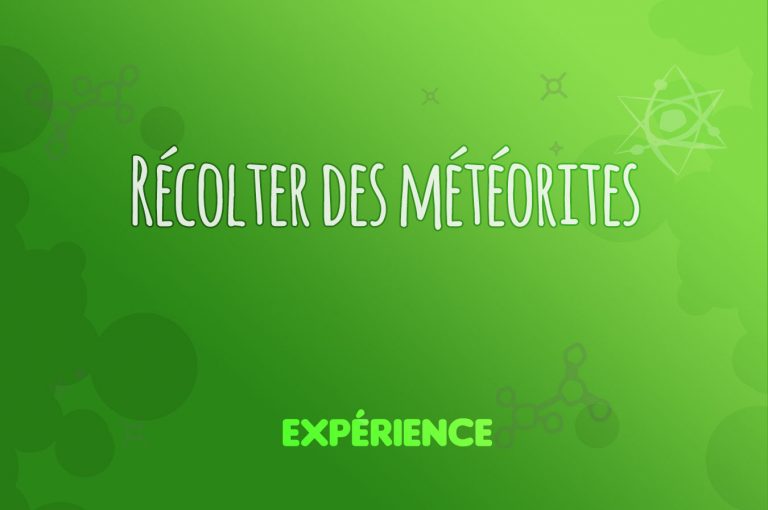 Expérience scientifique : Récolter des météorites
